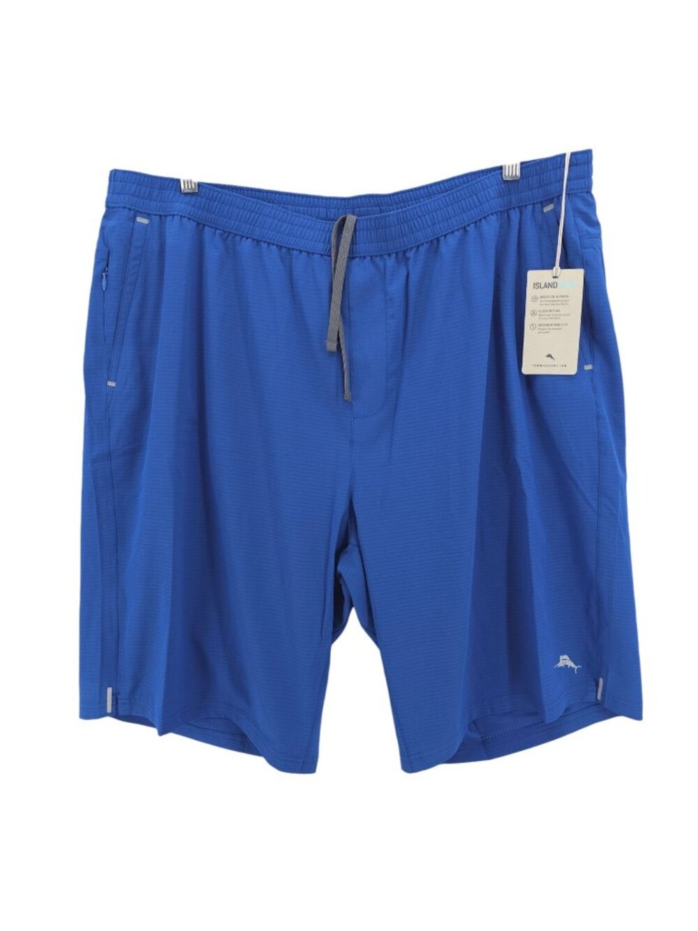 NWT TOMMY BAHAMA Monterey Coast Island Zone Hybrid Shorts Swim Cobalt Blue XLT